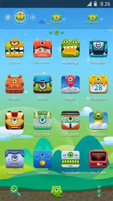 Monster Alliance GOLauncher EX Theme android App screenshot 2